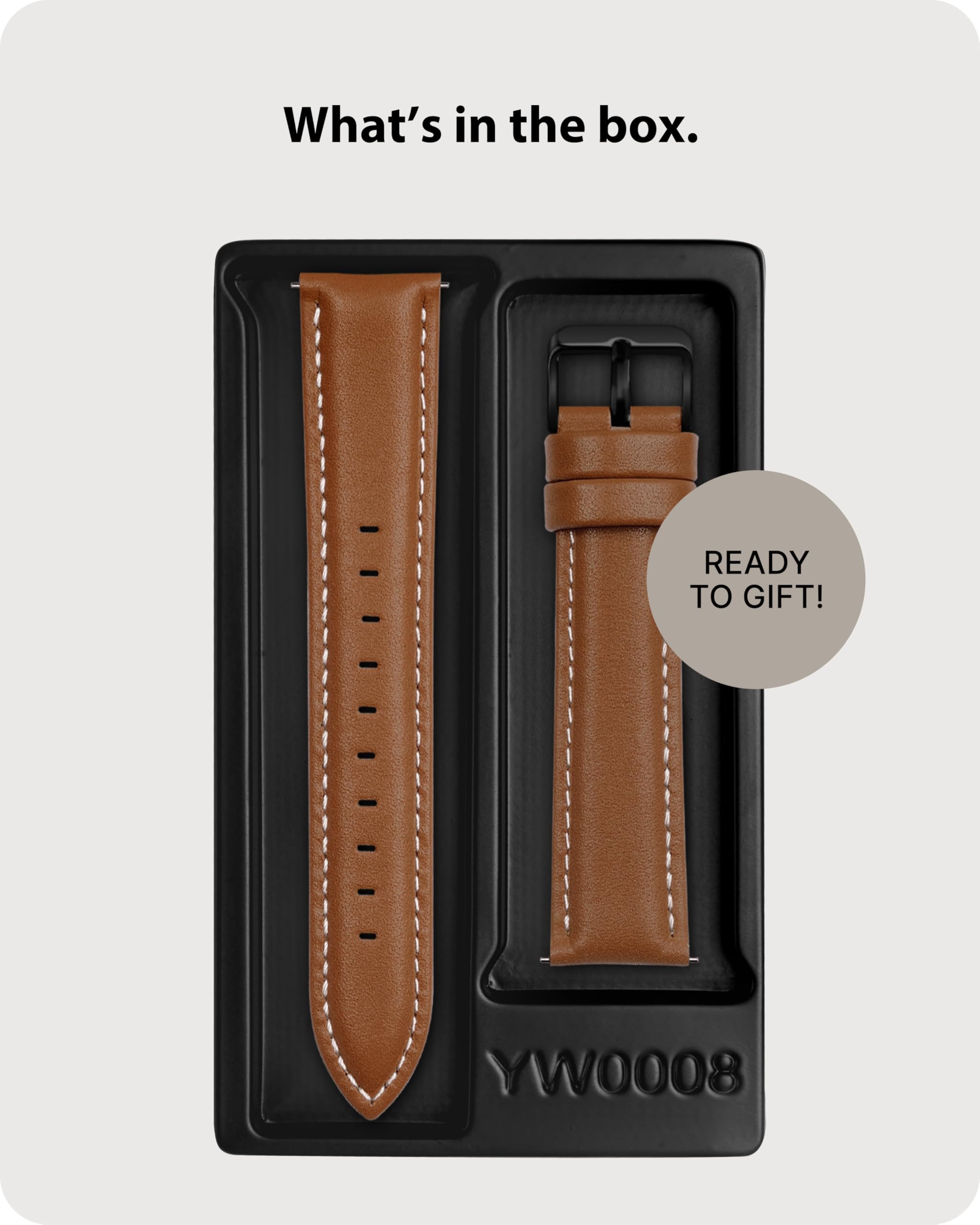 wmt Leather Strap／新品 Amazon.com: Fullmosa Watch Straps 20mm, Axus Series Leather
